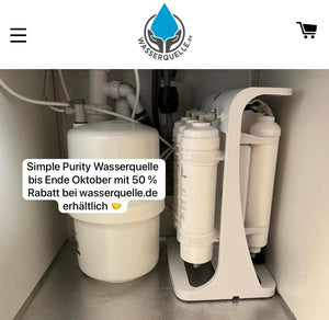 Simple Purity Wasserquelle 💧 mit 50% Rabatt als Weihnachtsgeschenk 🤝