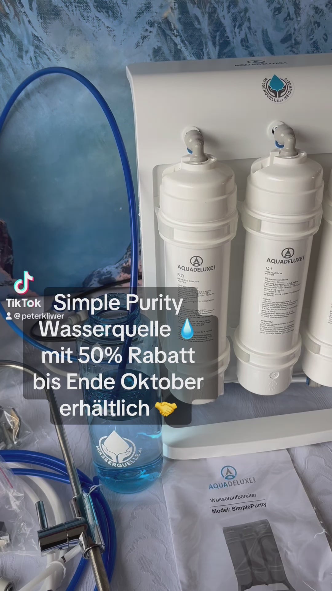 Simple Purity Wasserquelle 💧 mit 50% Rabatt als Weihnachtsgeschenk 🤝